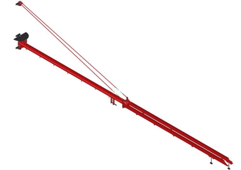 Image of Kaksihaarapuomi kahdelle lankalaitteelle